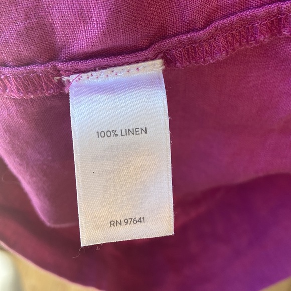 J. Jill Love Linen 100% Linen V Neck Sleeveless Pocket Dress - Picture 8 of 8